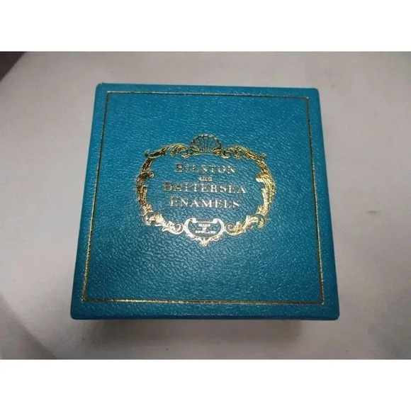 Enamel Box, Halcyon Days, Christmas 1978 Snuff Pill  Jewelry box, Trinket box - Picture 2 of 7